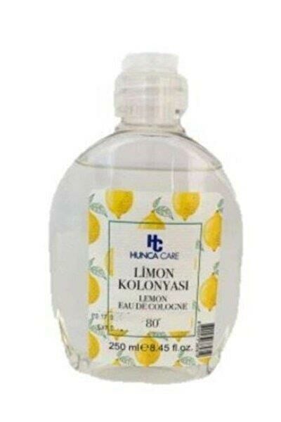 Hunca Kolonya Limon 250 Ml Pvc Şişe 80 Derece