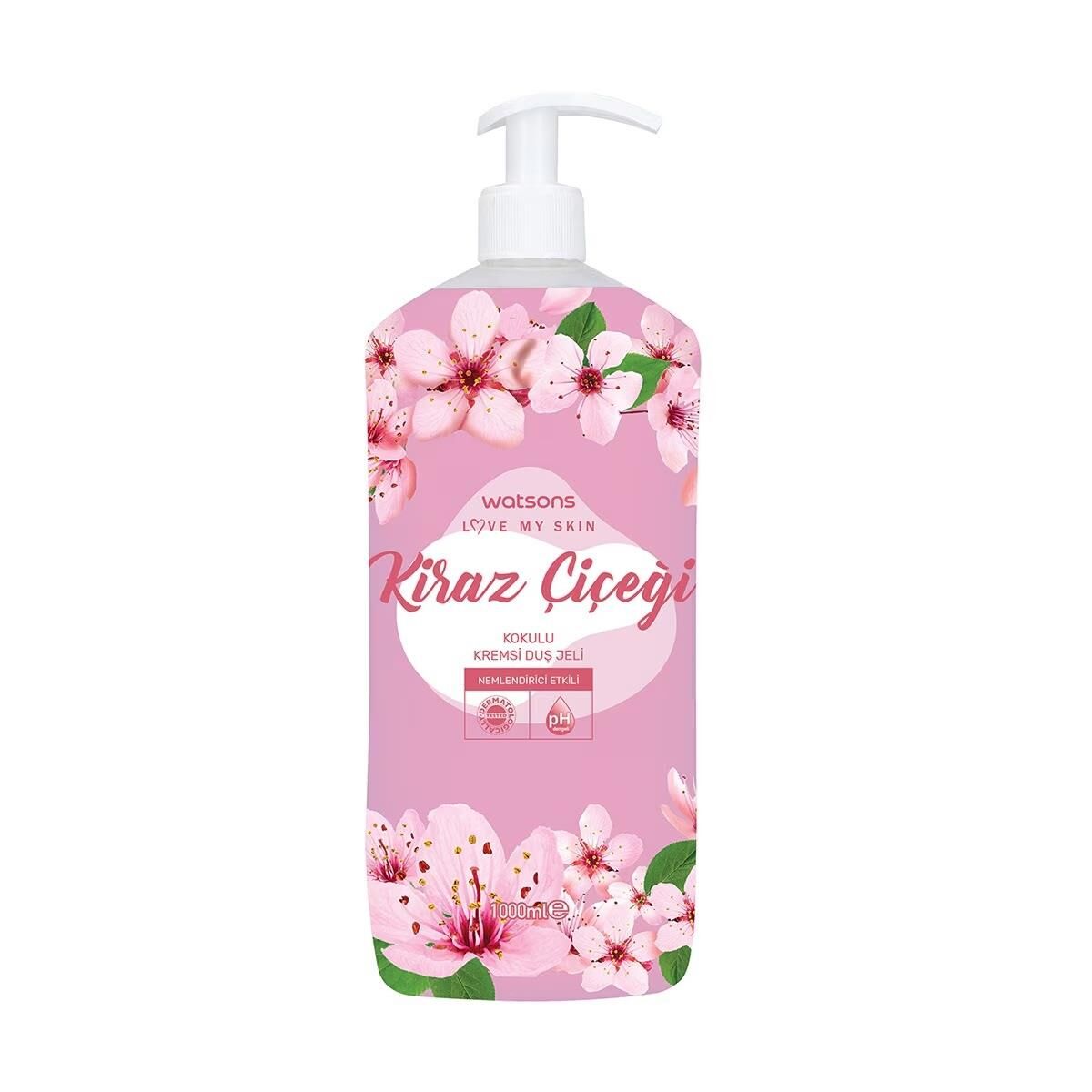 Watsons Kremsi Duş Jeli 1000 Ml Kiraz Çiçeği