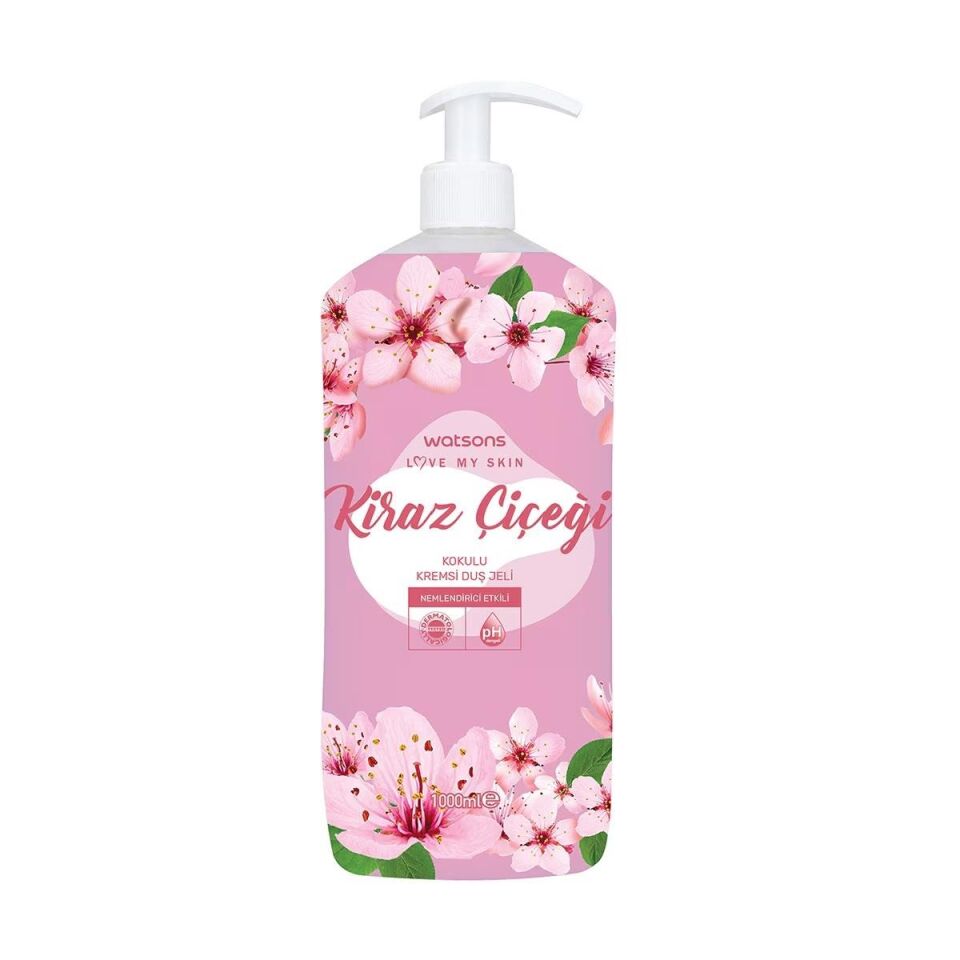 Watsons Kremsi Duş Jeli 1000 Ml Kiraz Çiçeği