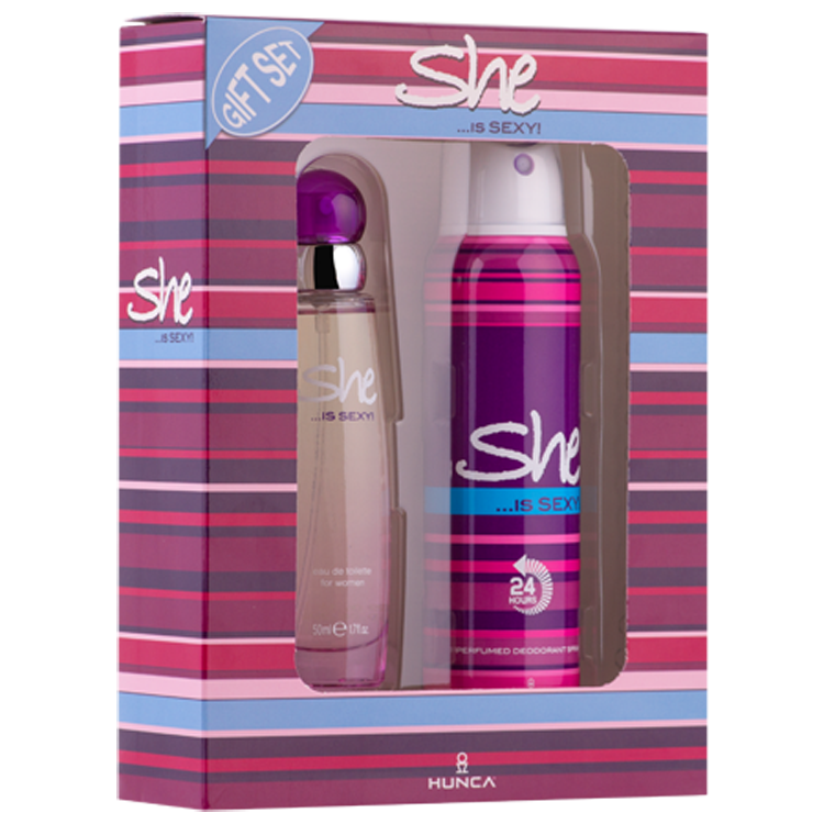She Sexy Hediye Seti 50 ml Edt + Vücut Spreyi