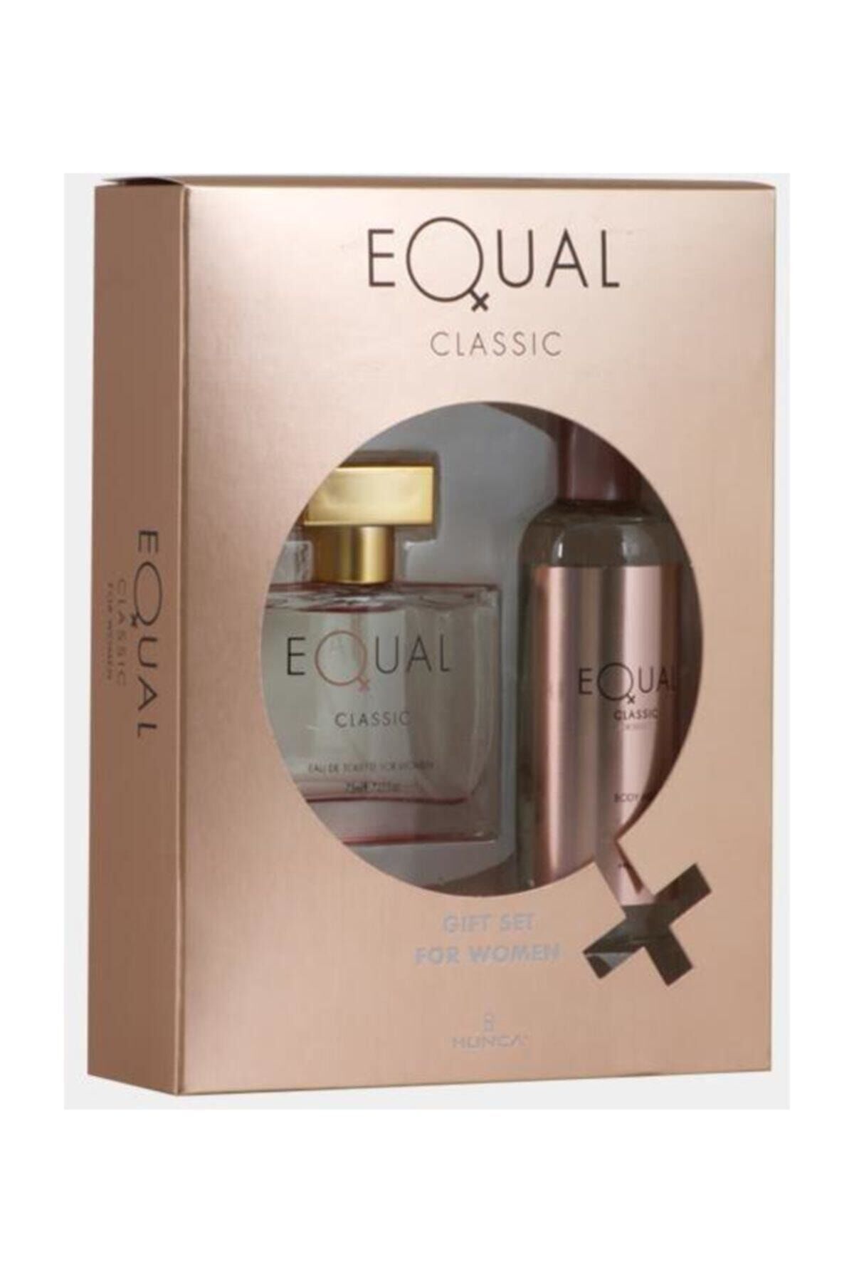 EQUAL Klasik Set 75 ml Edt + 150 ml Body Vücut Spreyi Bayan