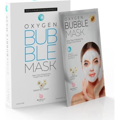 Oxygen 4X10G Köpüren Maske Bubble Mask Papatya