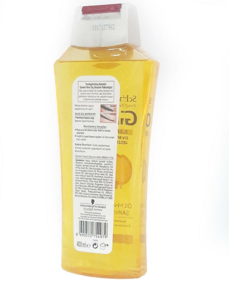 Gliss Oil Nutritive Kolay Kırılan Saçlar İçin Şampuan 400ml