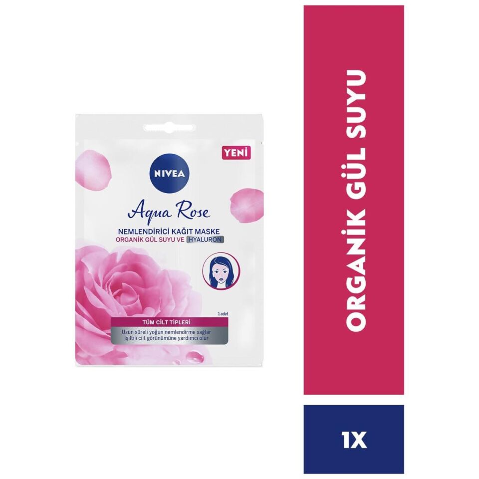 Nivea Aqua Rose Nemlendirici Kağıt Maske