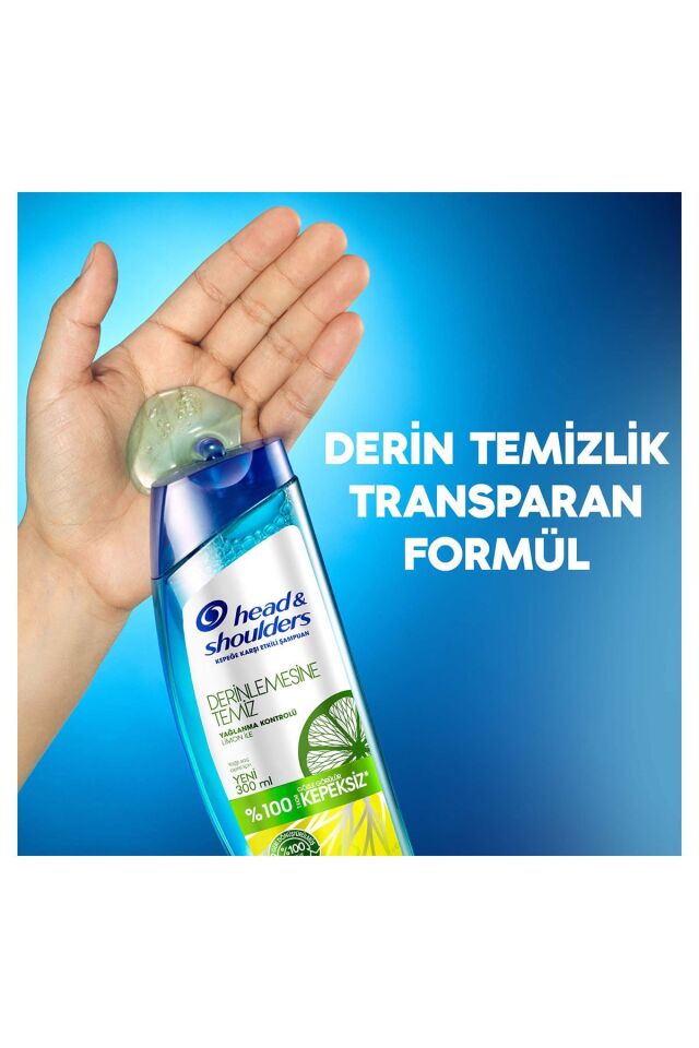 Head And Shoulders Derinlemesine Temiz Şampuan Yağlanma Kontrolü 300 Ml