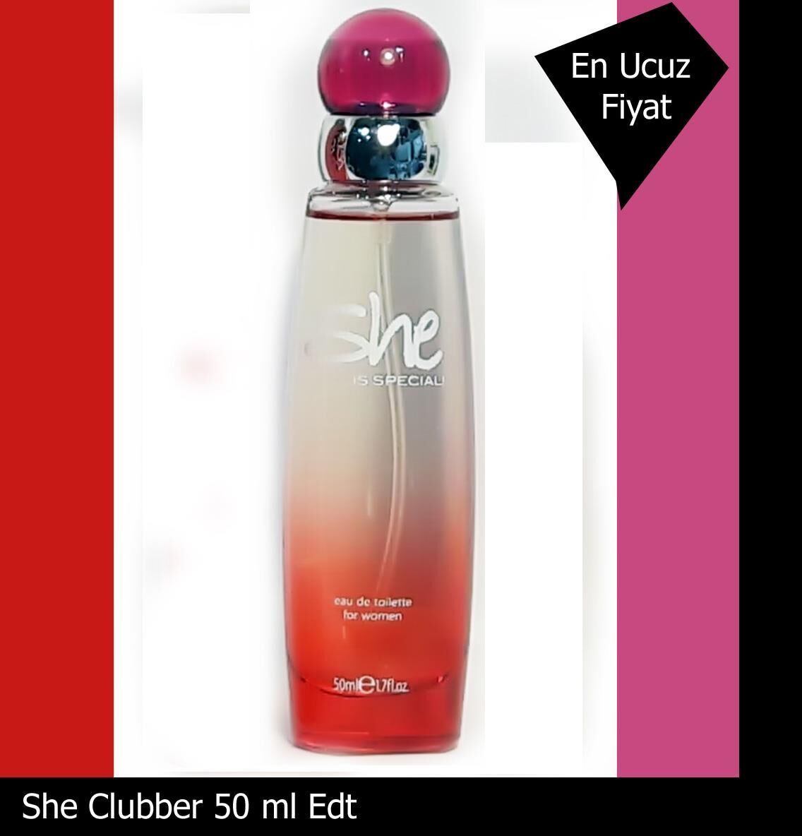 She Special Kırmızı 50 ml Edt Bayan Parfümü