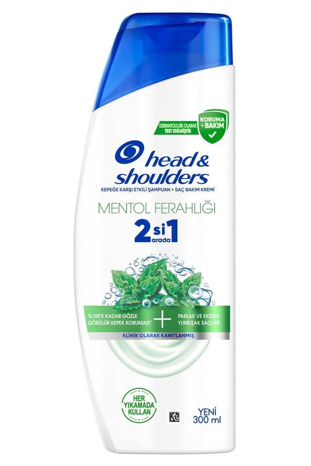 Head Shoulders 2ın 1 Şampuan 300 Ml Mentol Freahlığı+ Kepek