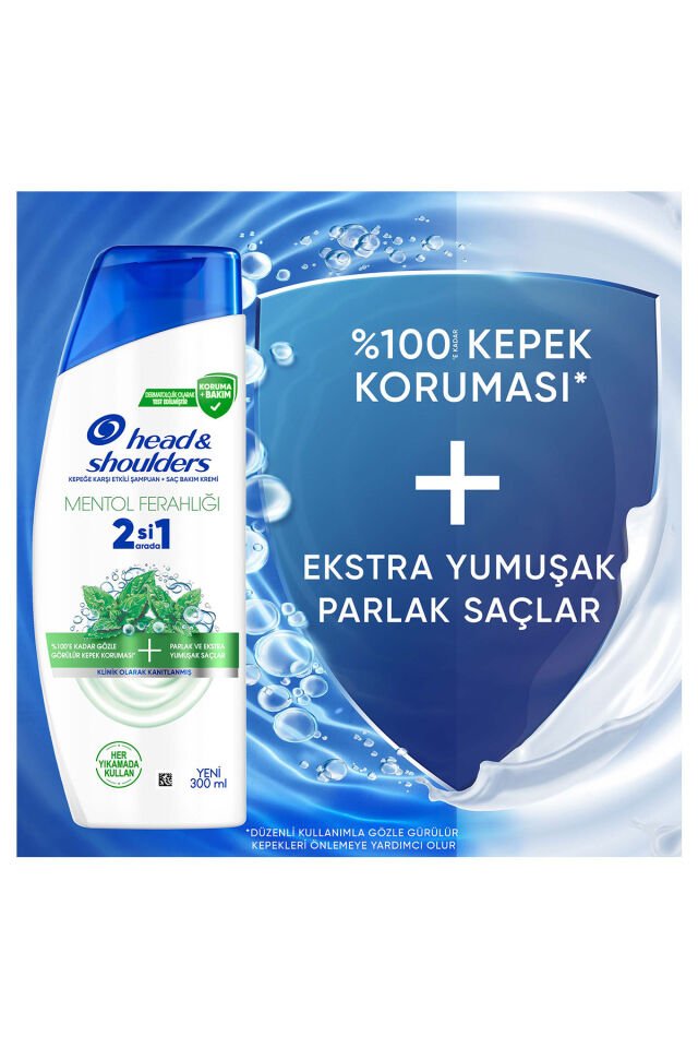 Head Shoulders 2ın 1 Şampuan 300 Ml Mentol Freahlığı+ Kepek