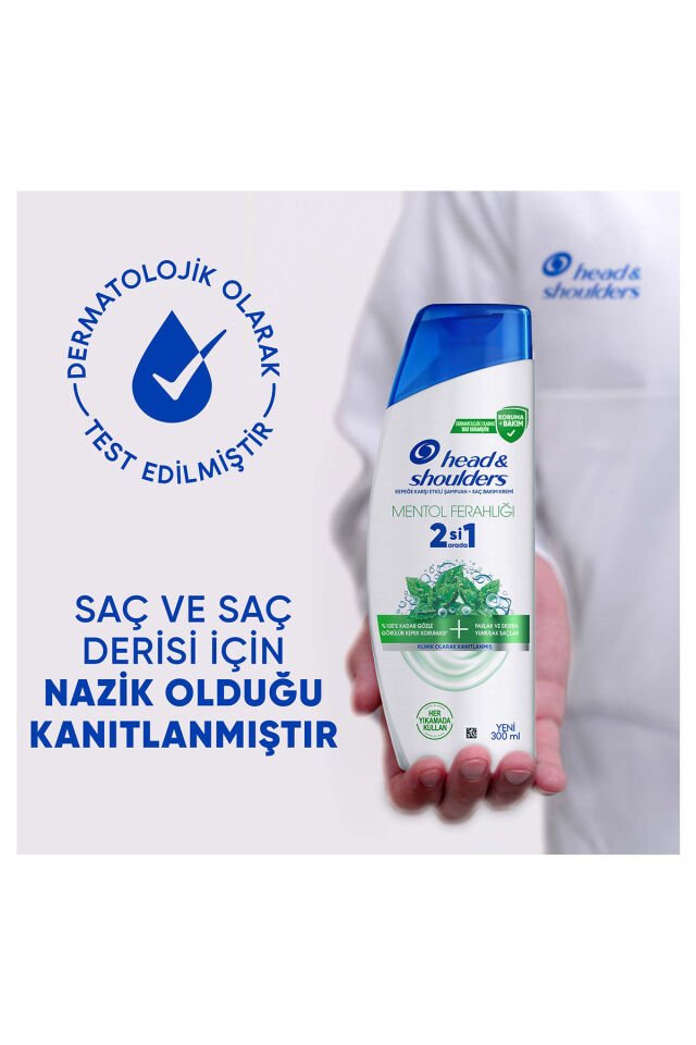 Head Shoulders 2ın 1 Şampuan 300 Ml Mentol Freahlığı+ Kepek