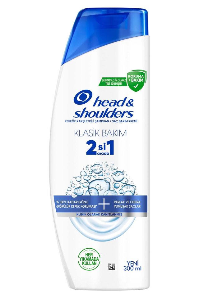 Head Shoulders 2ın 1 Şampuan 300 Ml Klasik Bakım + Kepek