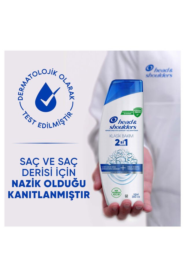 Head Shoulders 2ın 1 Şampuan 300 Ml Klasik Bakım + Kepek
