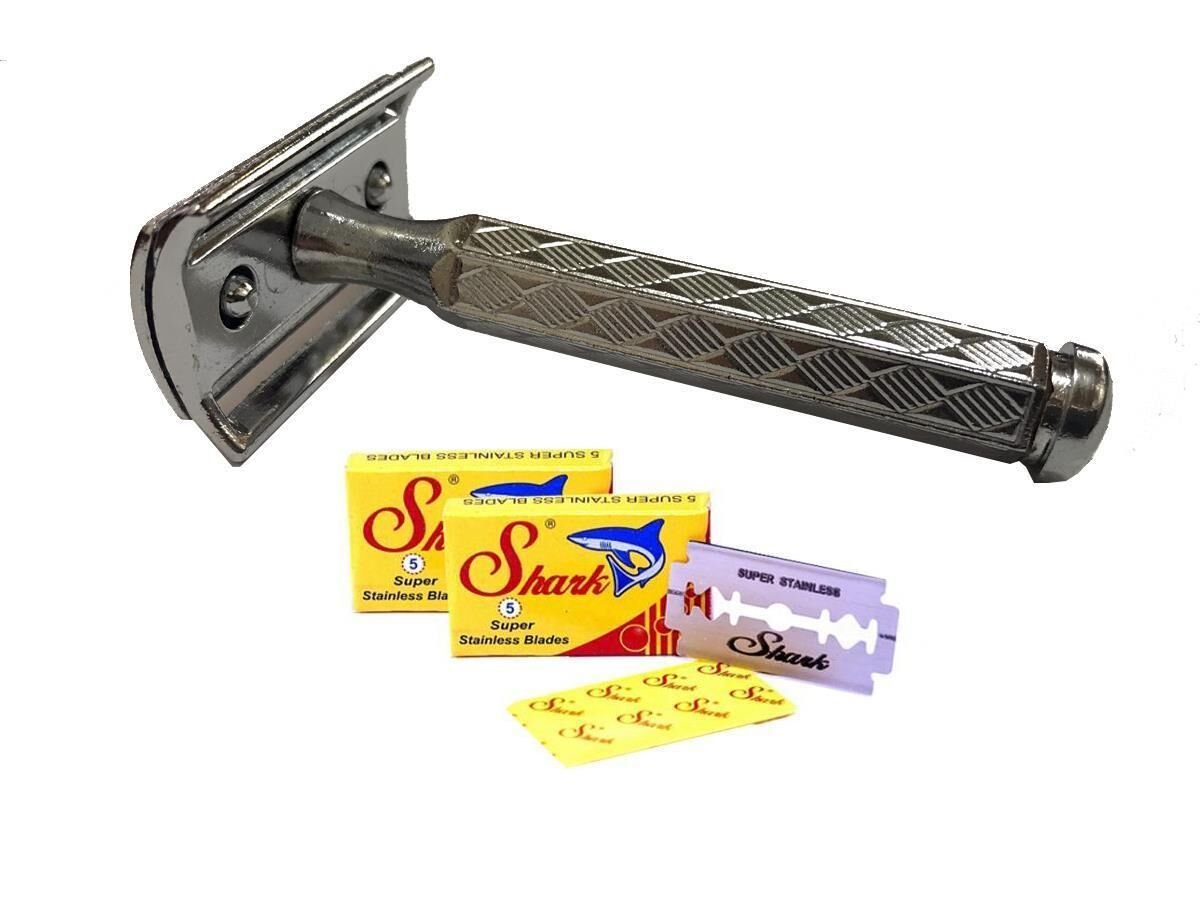 Fuji Kromlu Paslanmaz Traş Makinesi + 5 Adet Jilet Hediye