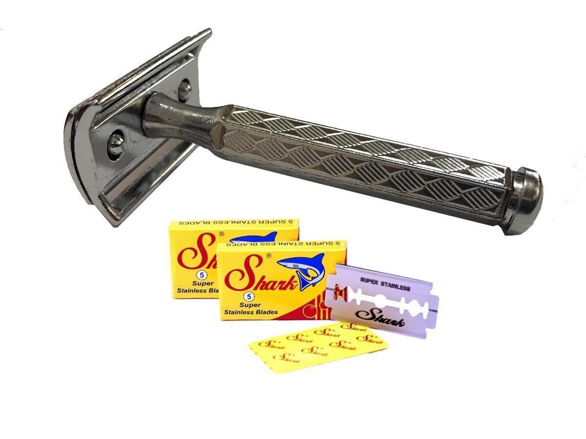 Fuji Kromlu Paslanmaz Traş Makinesi + 5 Adet Jilet Hediye