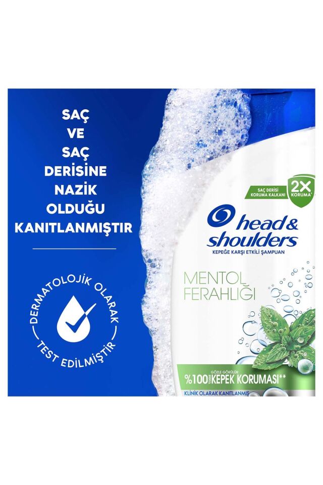 Head Shoulders Şampuan 250 ml Mentol Freahlığı + Kepek