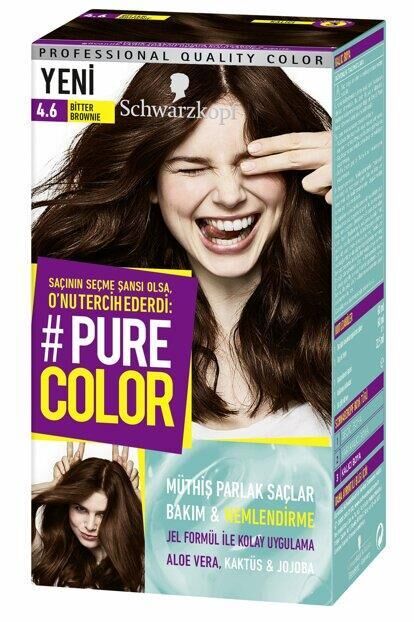 Schwarzkopf Pure Color Jel Saç Boyası 4.6 Bitter Brownıe