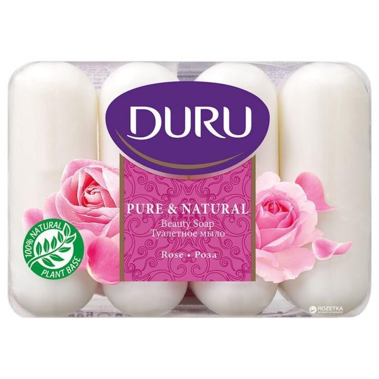 Duru Sabun Saf Ve Doğal 4X70gr Gül