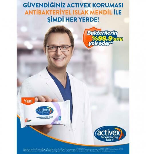 Activex Antibakteriyel Islak Havlu Hassas 56 Yaprak