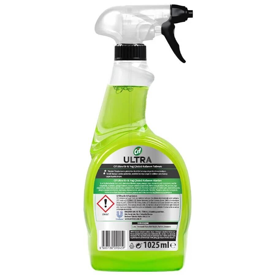Cif Ultra Anında Etki Kir ve Yağ Sökücü Sprey 1025 Ml