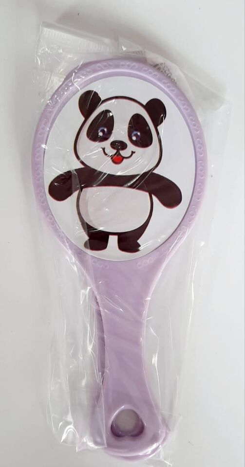 Çocuk Panda Saplı Ayna ve Tarak Seti