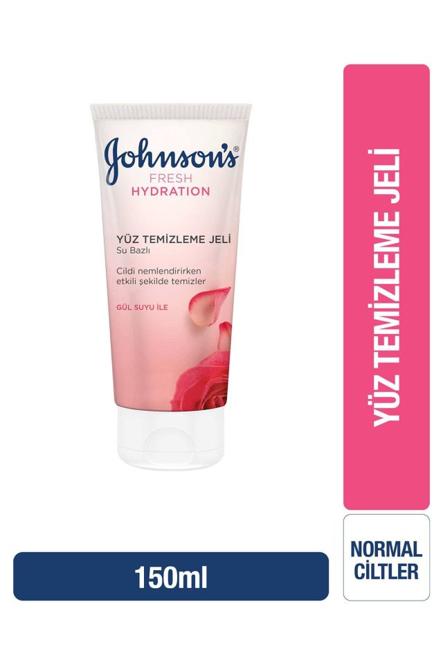 Johnsons Fresh Hydration Su Bazlı Yüz Temizleme Jeli Gül Özlü 150 Ml
