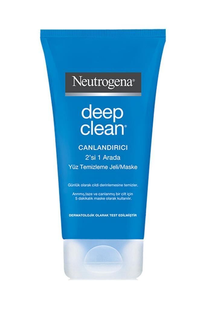 Neutrogena Deep Clean 2 si 1 Yüz Temizleme Jeli + Maske 150 ml