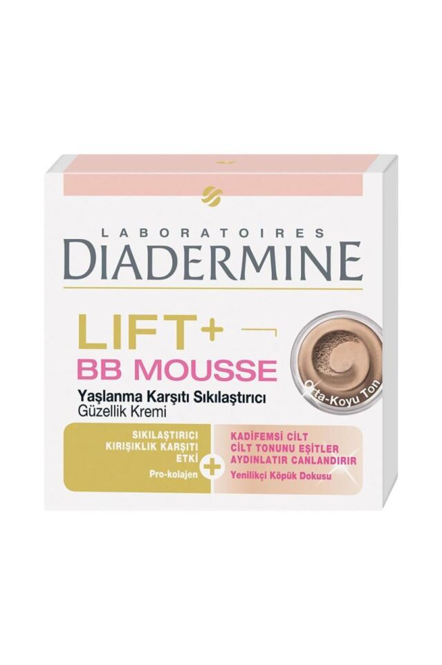 Diadermine Yaşlanma Karşıtı Lift+ BB Mousse Orta-Koyu Ton Sıkılaştırıcı Renkli BB Krem