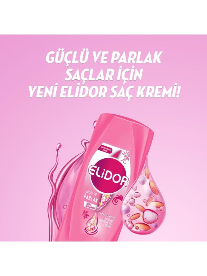 Elidor Güçlü ve Parlak Şampuan 400 Ml + Saç Kremi 200 Ml Set
