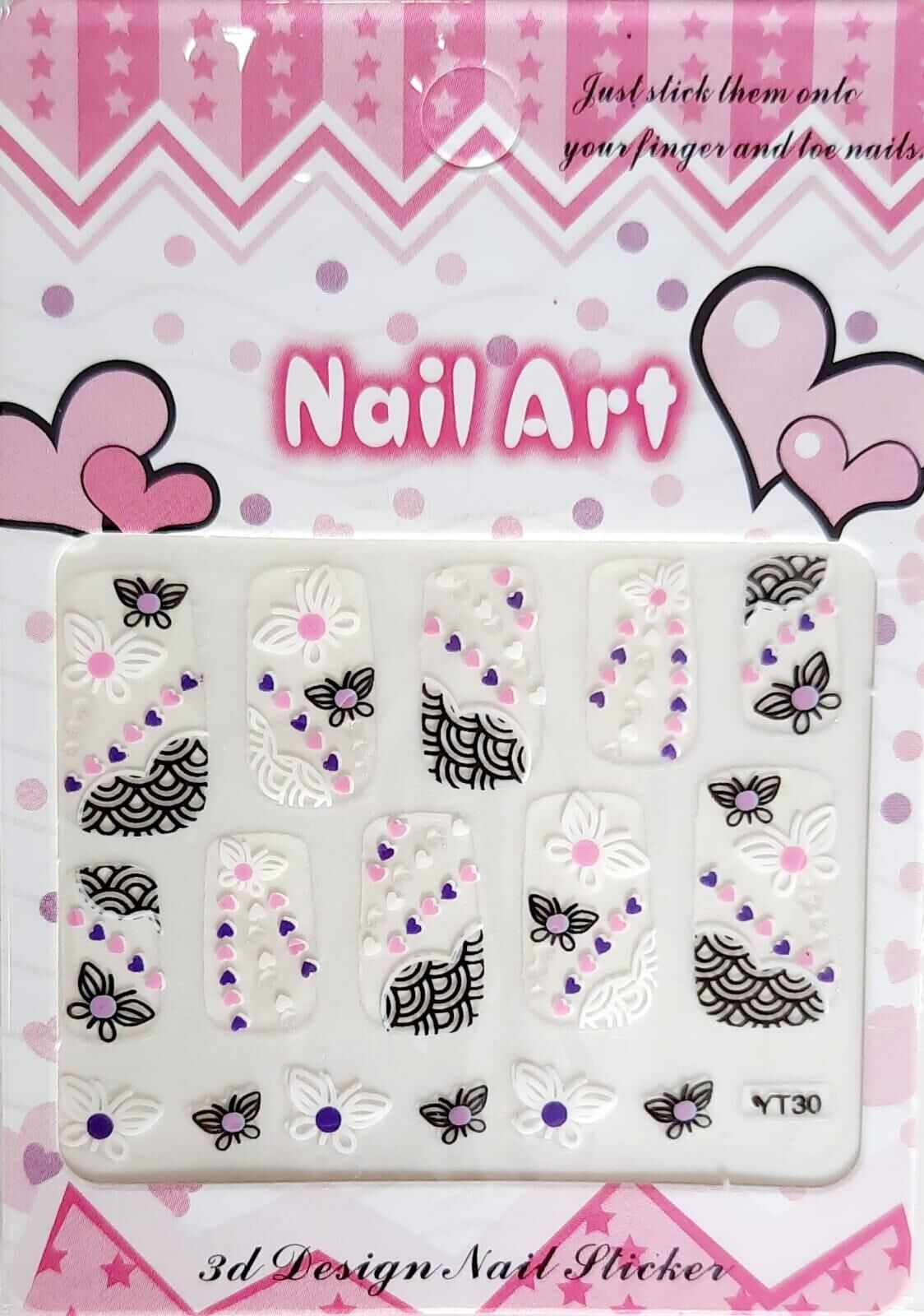 3D Tırnak Sticker 07