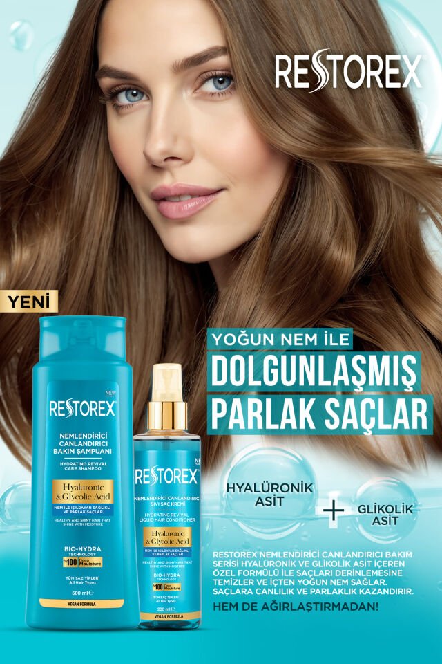 Dermokil Şampuanı 500 ml Nemlendirici Canlandırıcı , Hyaluronic