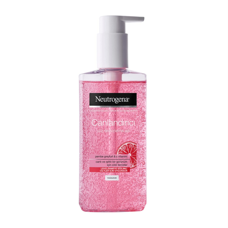 Neutrogena Canlandırıcı Pembe Greyfurt Yüz Temizleme Jeli 200 ml Yağsız