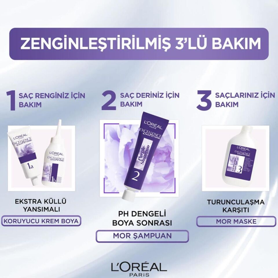 Loreal Excellence Cool Creme 8.11 Ekstra Küllü Sarı