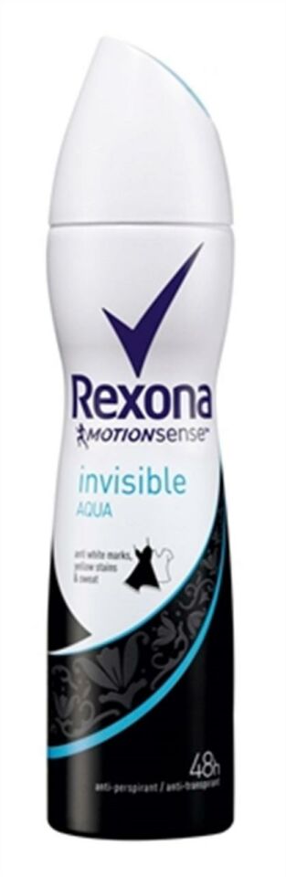 Rexona Deodorant Sprey Invısıble Aqua Black + White 150 Ml