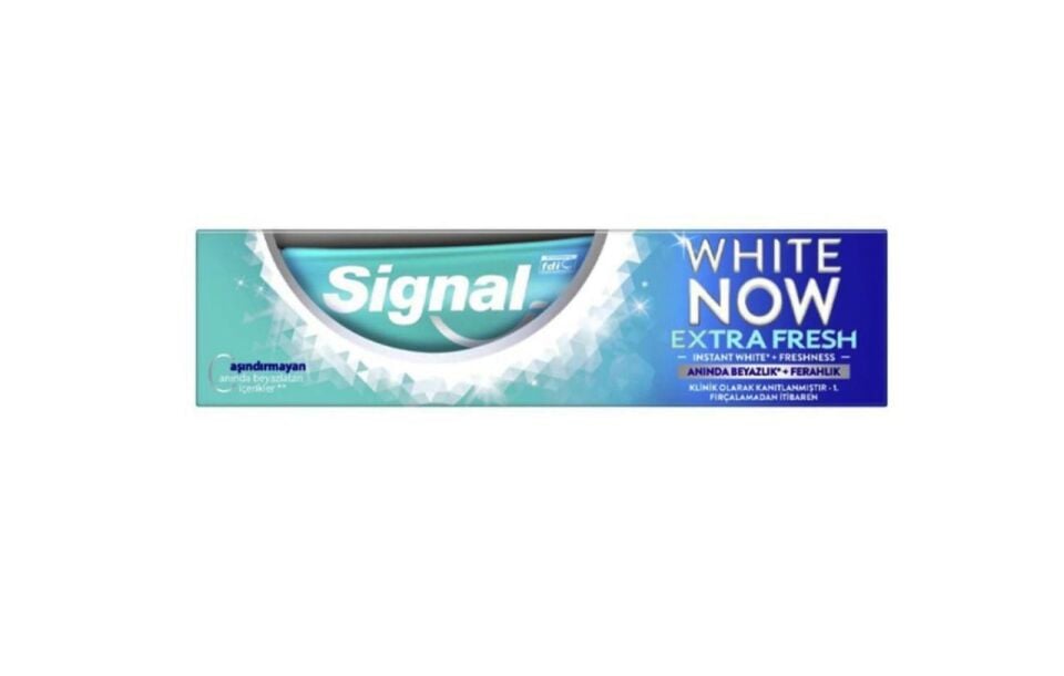 Signal White Now 75 ml Diş Macunu Extra Fresh + Beyaz Güç Fırça Hediyeli