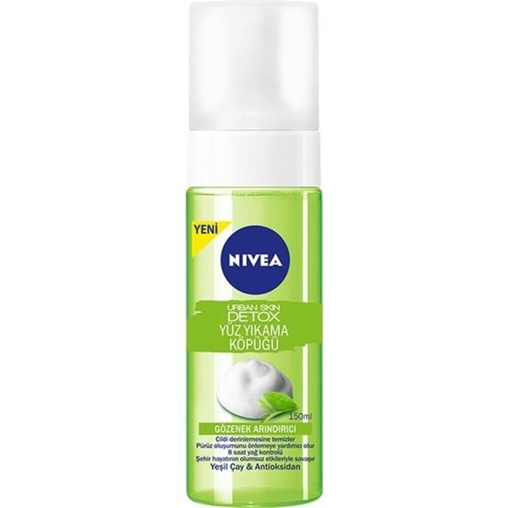Nivea Yüz Yıkama Köpüğü Urban Skin Detox 150 ml Gözenek Arındırıcı