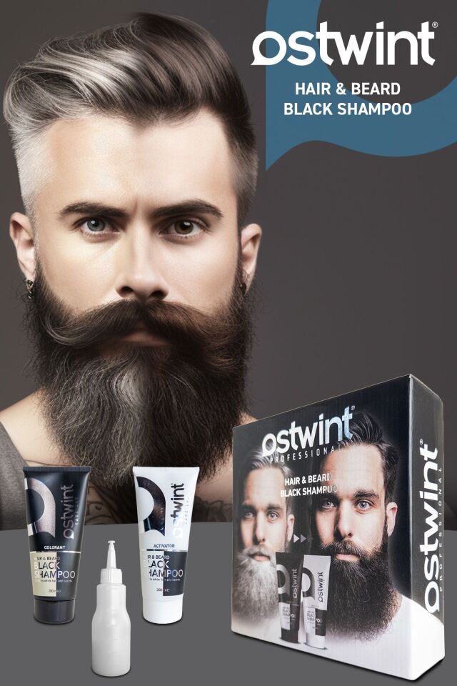 Ostwint Black Şampuan Saç Siyahlaştırıcı Set 200 Ml