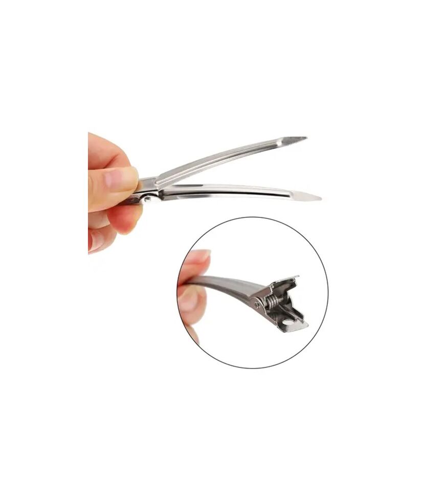 Aliminyum Saç Pensi 100 lü Paket Metal Toka