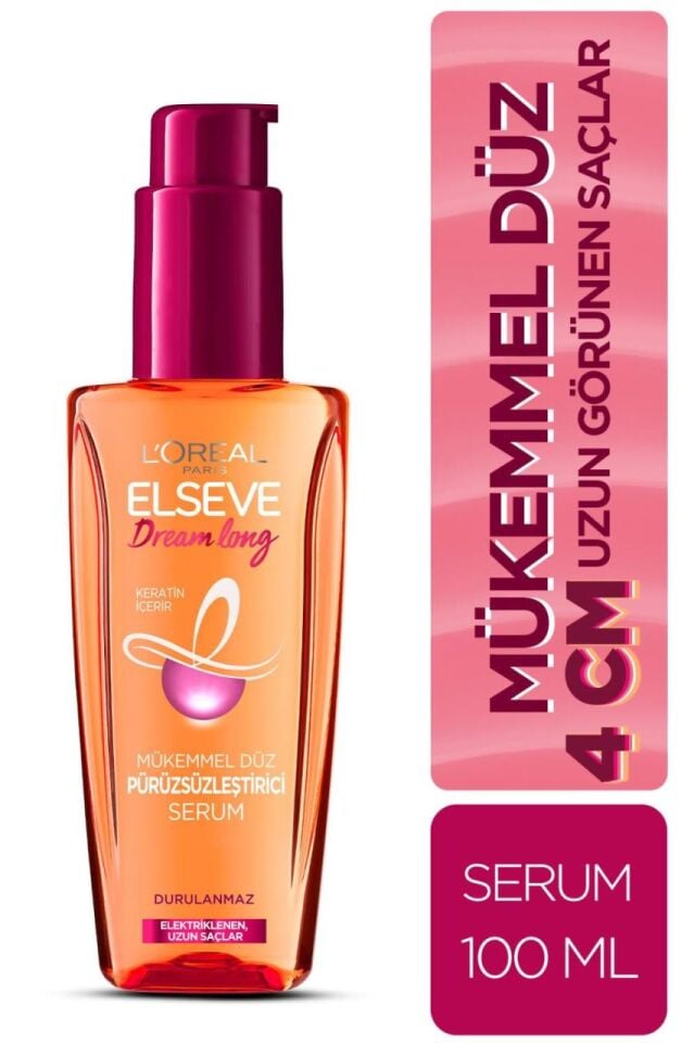 LOreal Paris Elseve Dream Long Mükemmel Düz Pürüzsüzleştirici Serum 100 Ml