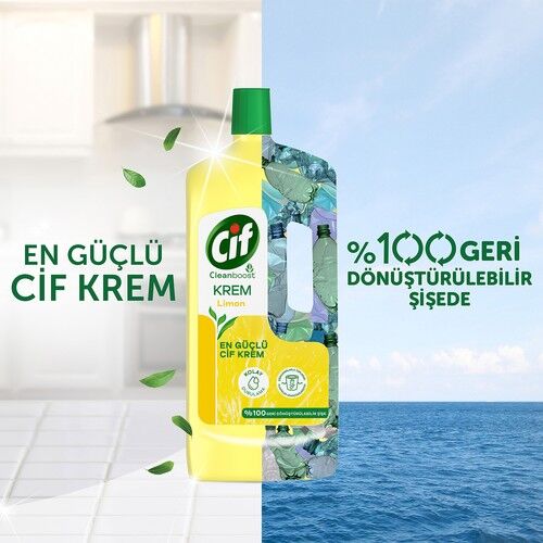 Cif Krem 1500 Ml Limon Kokulu Yüzey Temizleyici
