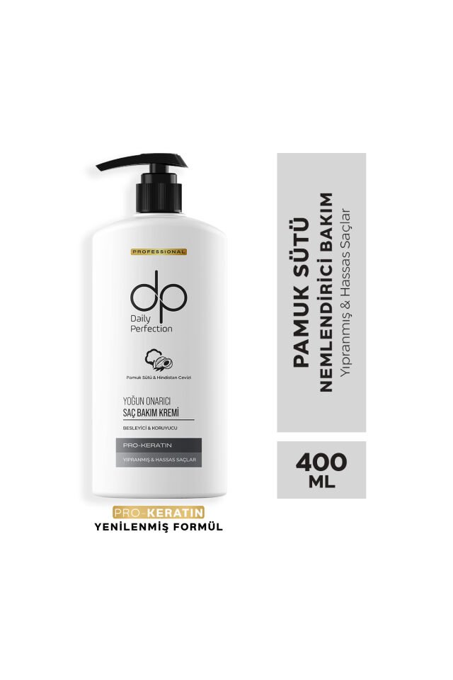DP Saç Kremi Pamuk Sütü ve Hindistan Cevizi Yağı 400 Ml