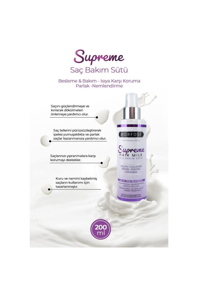 Morfose Supreme Saç Bakım Sütü 300 Ml