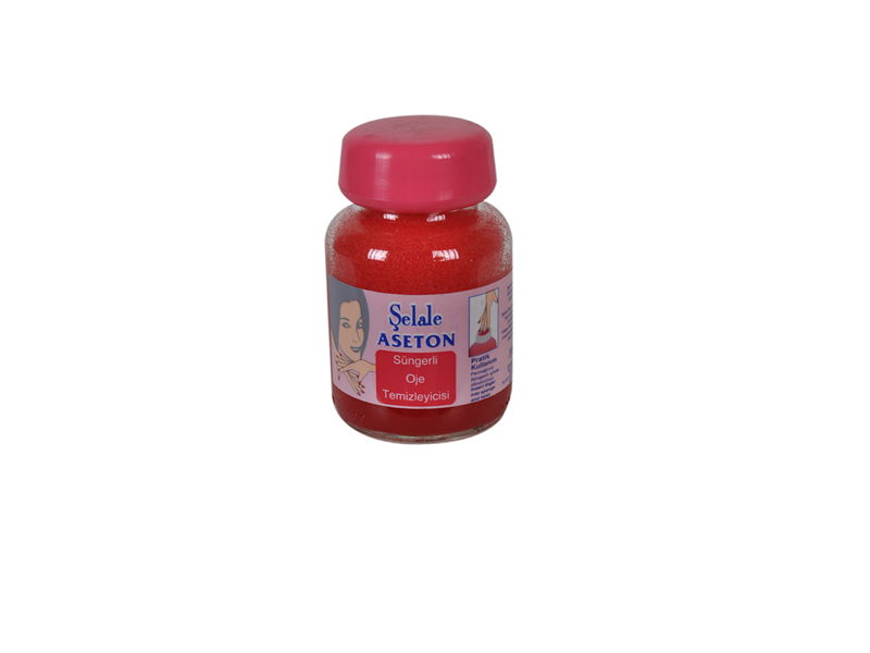 Şelale Aseton Süngerli Cam Şişe Çilek 60 Ml