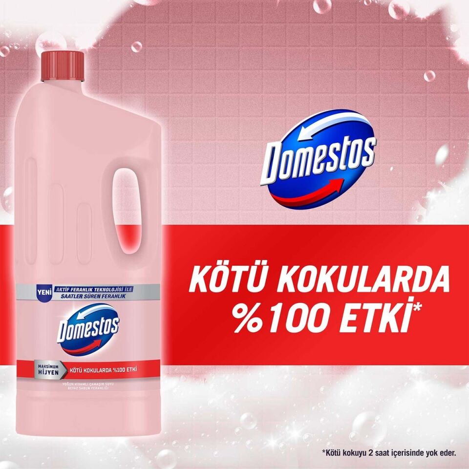 Domestos Çamaşır Suyu Beyaz Sabun Ferahlığı 1850 Ml