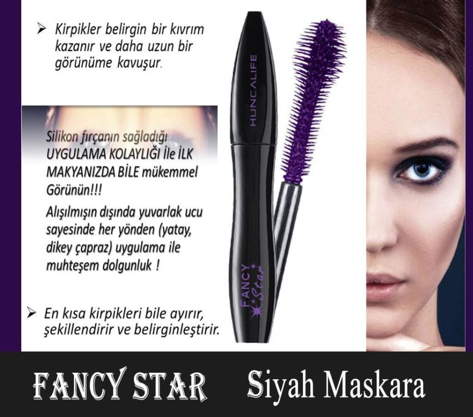 Huncalife Fancy Star Siyah Maskara