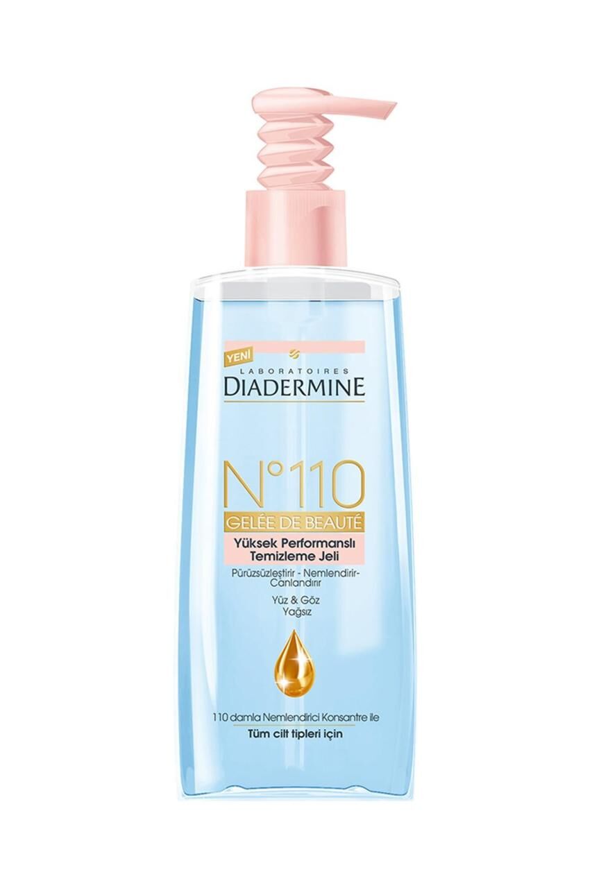 Diadermine No 110 Yüz Temizleme Jeli 200 ml Tüm Ciltler Yüksek Performanslı Nemlendirici