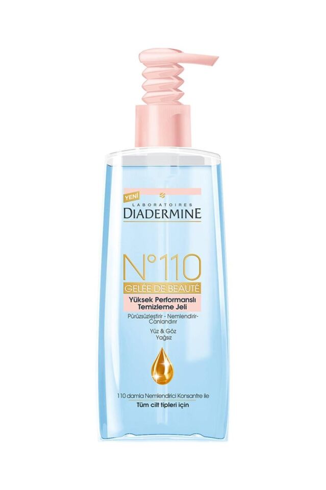 Diadermine No 110 Yüz Temizleme Jeli 200 ml Tüm Ciltler Yüksek Performanslı Nemlendirici