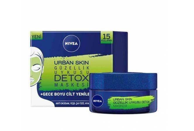 Nivea Urban Skin Detox Güzellik Uykusu Maskesi 50 ml Gece