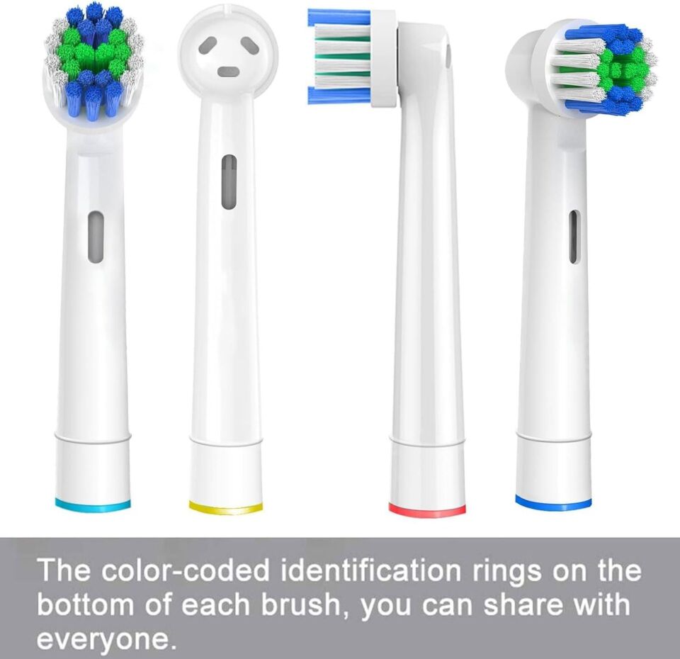 Soft Bristles Oral-B Uyumlu Yedek Diş Fırçası Başlıkları 4 Lü