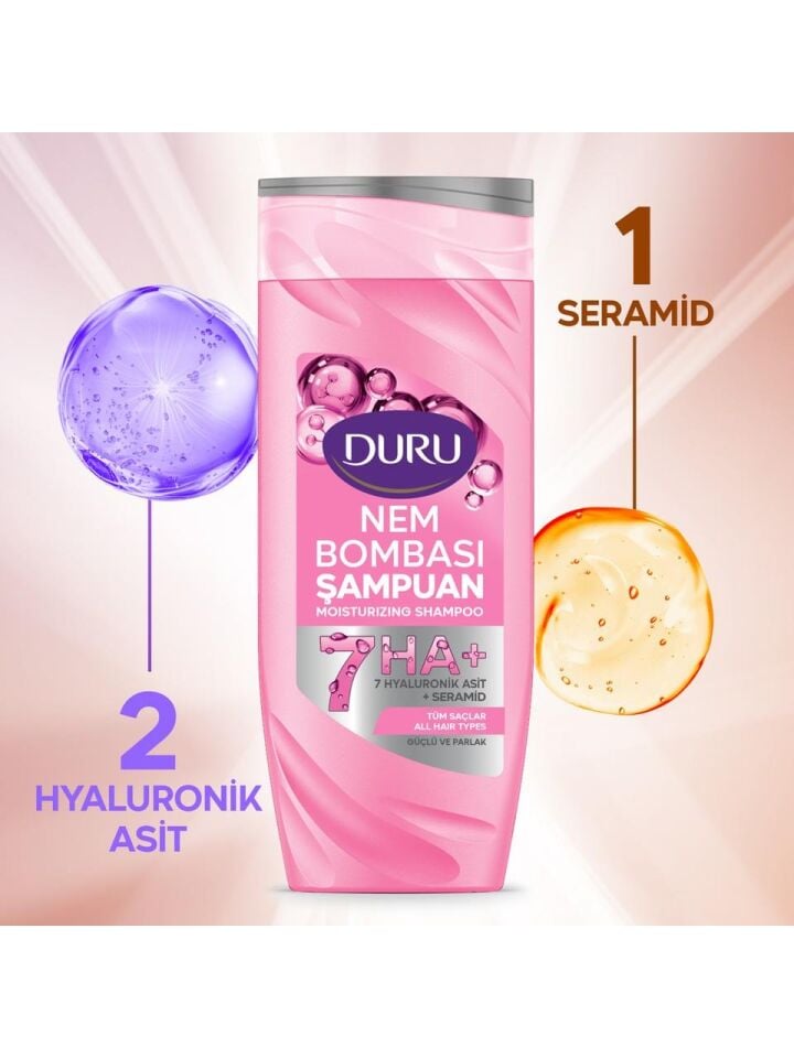 Duru Nem Bombası Tüm Saçlar İçin Şampuan 400 Ml