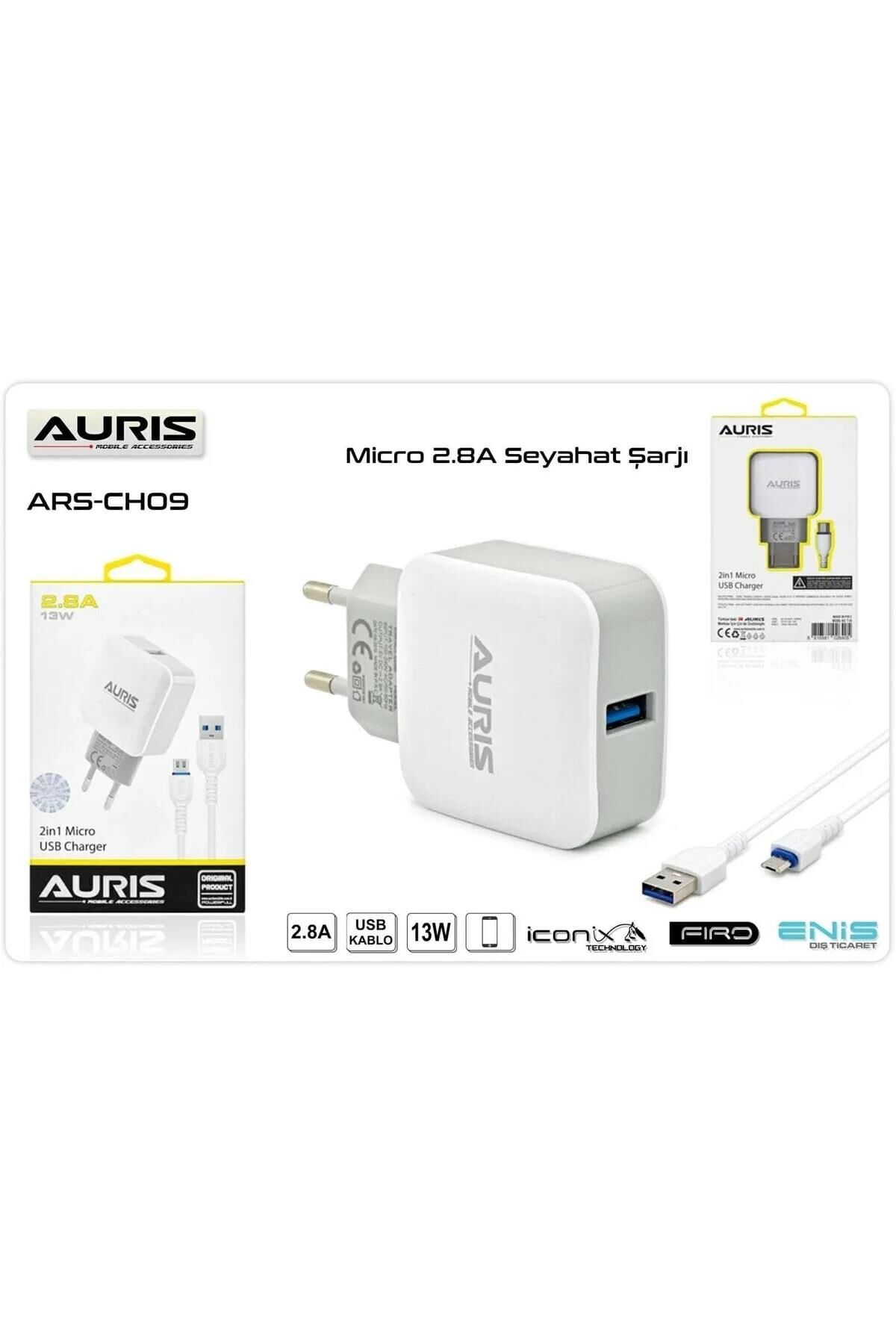 Auris 2.8 A Type C Usb Duvar Hızlı Şarj Seti