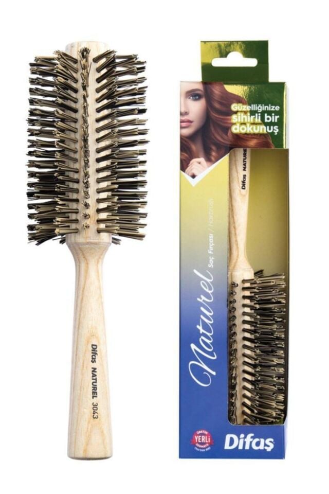 Difaş Saç Fırçası 3043 - Yuvarlak Kıl Frça Büyük